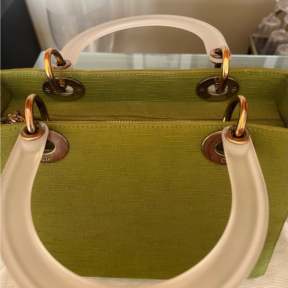 Vintage CHRISTIAN DIOR GREEN LADY DIOR BAG - Picture 8 of 11